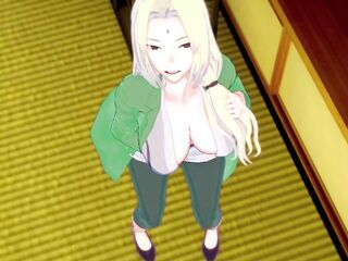 Tsunade masturbates during the time that u see