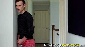 Blond bottom gay sucks big dick while riding another one