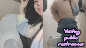 Visiting public restrooms