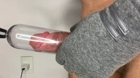 Amazing Soft to Hard with Penis Pump