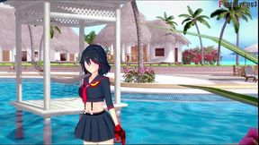 ryuko matoi red pov bikini sex - killlakill - full & pov version on sheer & ptrn: fantasyking3