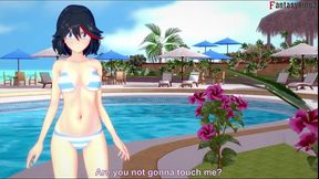 ryuko matoi red pov bikini sex - killlakill - full & pov version on sheer & ptrn: fantasyking3