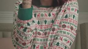 Smoking while waiting for Santa