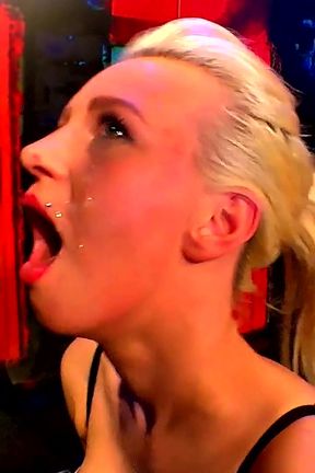 Ggg - Bukkake Party - Busty Brunette Gets Covered in Cum by Multiple Guys