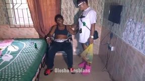 olosho lesbians - i fucked her with huge cucumber after she seduced me with her sexy clothes