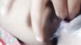 Nepali fiance fingring cunt and squirt orgasm for hubby.