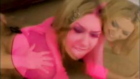 ”Blonde teen whore smeared in cum”