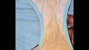 Cumshot On My BBW Asian Lady Neighbor Panties