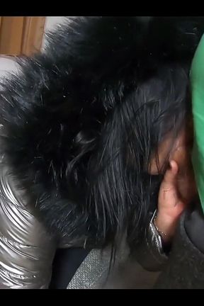 Milfycalla- Deep Blow-job and Cum Play While Wearing Hooded Jacket and Shiny Boots