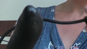 Outdoor masturbation at the balkony