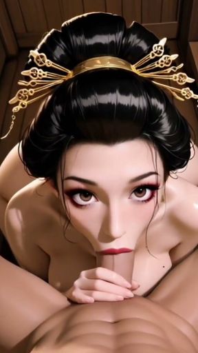Hentai anime - A very rich blowjob of a busty woman   Clip 2