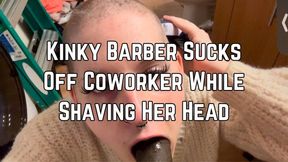 Kinky Barber Phoenix Bates Sucking Coworkers Dick While Shaving Her Head 1080p- Barbershop Fetish - Head Shaving - Buzzcut Girl - Blowjob - Hair Cutting Fetish - Bald Women - POV