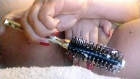 Hard comb in my vagina