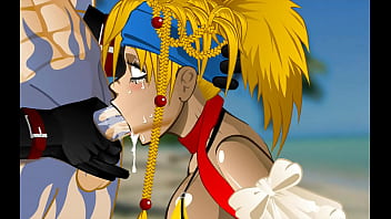 Anime rubia follada por la boca