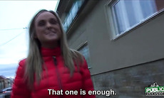 Hot blonde Shanie is spotted by dude and makes a homemade sex taped by dude
