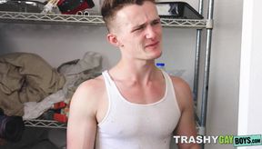 Hot jock Grant Ducati moans in pure pleasure as hunk dude roughly pounded him