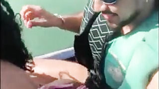 Nasty Mexican Bride Betrays Hubby on Honeymoon Excursion Boinking the Muscled Jetski Coach Humungous Weenie While Husband is Away