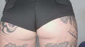 I move my ass so hard and my farts come out locked in my short and a twerk with farts