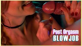 Sucking Him Till He Explodes All Over My Face and Tongue - Post Orgasm Blowjob Drains Him Dry