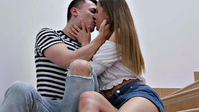 Steamy passionate sex against the wall