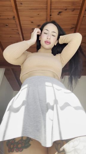 Female Onlyfans Model in Skirt