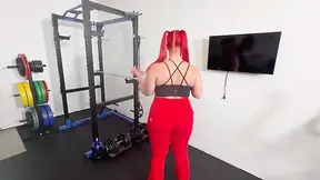 Stretch Session Turned Lesbian Strap on Sex