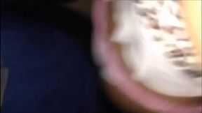 Cdzinha LimaSp Dando com a calcinha Tanga branca c babado rosa da Dani esp Rn Janeiro 2018