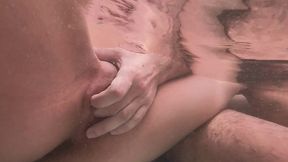 wet action with passionate couple