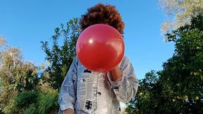 Red Balloons in the Sun: Inflate, Tie, Pop with Glitter