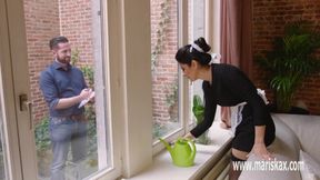 Mariska X's Busty Hardcore Passion in Cleaning