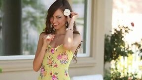 Young & Beautiful Riley Reid's Erotic Solo Play Outdoors