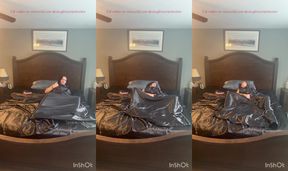 Satin sheets feel so good on my body