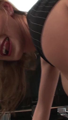 MILF Saleswoman in Lingerie Has Sex with Her Client in the Show Flat