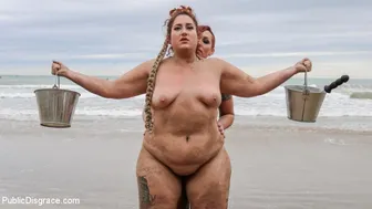 Voluptuous BBW Gangbanged by Multiple Men in Public Spanish Encounter