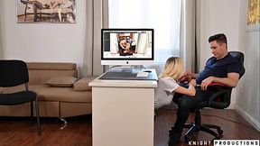 Naughty Secretary Caught by Boss