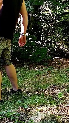 I Am on Dog Collar and Leash and My Master Fucks Me with the Dildo and Fat Cock