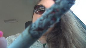 Smoking In Car With Sunglasses (MP4) ~ MissDias Playground