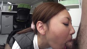 Empty Office, Two Coworkers Lost in a Hush of A Tension.