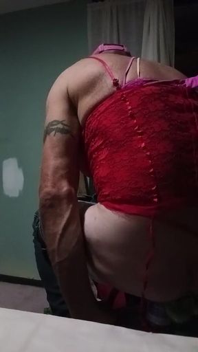 Two bottles inside my hot-stretched out ass hole