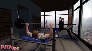 Futa3dX - Big Dicked Futa Babe Fucks And Gets Fucked By A RIpped Gym Chad