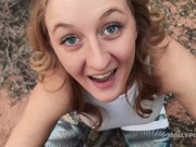 Horny Hikers Caught Fucking in Public Twice! - Molly Pills - POV