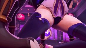 Genshin Impact - Raiden Shogun Gangbang by Hilichurl (4K Animation with Sound)