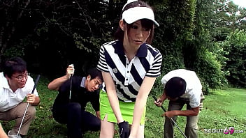 Japanese Teen Ni Kita Musume seduce Outdoor Bukkake by Stranger Guys