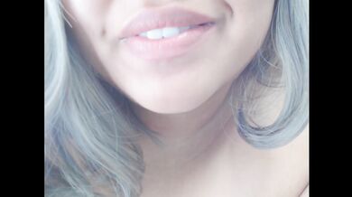 Naughty talk has me spitting when I beg cum in my mouth