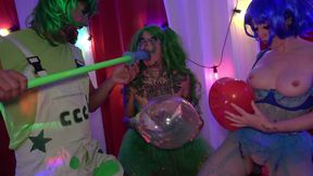 Horny Clowns Balloon Fetish Play