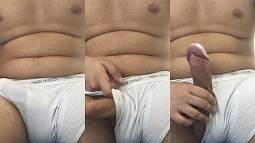 Branquin de cueca branca rola grossa demais