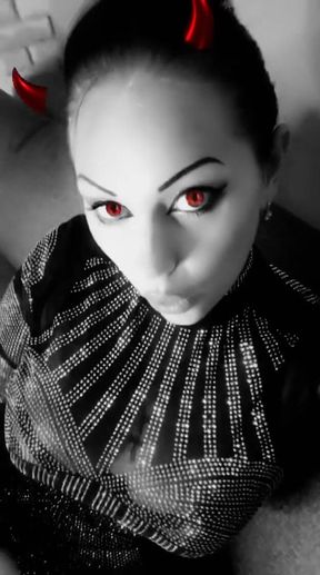 Femdom Mistress in Shiny Top