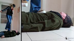 trampled by a mature woman featuring Sonia