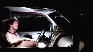 Cruised Outdoors for a Roadside Tear up by Phat Dicked Muscle Stranger