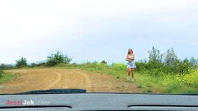 Picked her up on the road and filled her ass with cum
